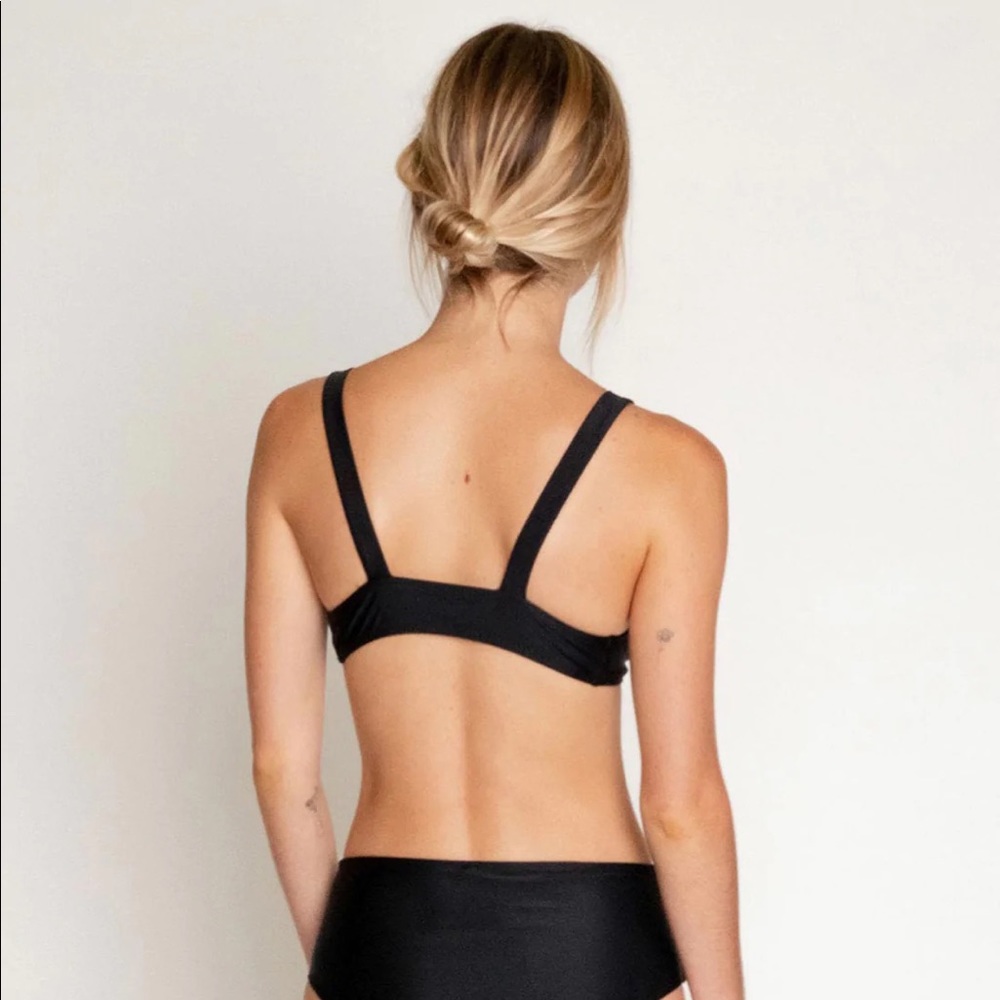 NWT Seea Brasilia Bikini Top Black L - Picture 5 of 9
